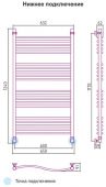 Сунержа Флюид 00-0122-1260 | водяной полотенцесушитель 1200x600