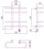 Сунержа Фурор 00-0511-6060 | электрический полотенцесушитель 600х600