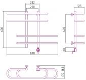 Сунержа Фурор 00-0515-6090 | электрический полотенцесушитель 600х900