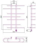 Сунержа Фурор-Ёлочка 00-0517-1090 | электрический полотенцесушитель 1000х900