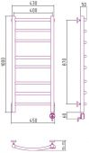 Сунержа Галант 00-0501-1040 | электрический полотенцесушитель 1000x400