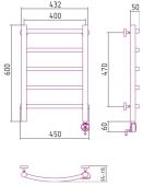 Сунержа Галант 00-0501-6040 | электрический полотенцесушитель 600x400