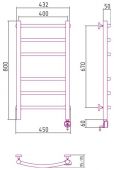 Сунержа Галант 00-0501-8040 | электрический полотенцесушитель 800x400