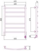 Сунержа Галант 00-0501-8060 | электрический полотенцесушитель 800x600