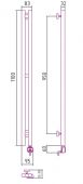 Сунержа Гротеск 00-0523-1210 | электрический полотенцесушитель 1200х100
