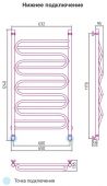 Сунержа Иллюзия 00-0110-1260 | водяной полотенцесушитель 1200x600