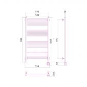 Сунержа Модус 00-0521-1050 | электрический полотенцесушитель 1000x500