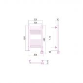 Сунержа Модус 00-0521-6030 | электрический полотенцесушитель 600x300