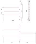 Сунержа Триада 00-0822-0540 | электрический полотенцесушитель 540x585