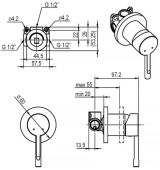 TEKA ALAIOR XL 22.241.12.00 | смеситель для душа