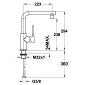 Teka INX 914 74.914.02.00 | смеситель для кухни (нержавеющая сталь)