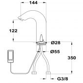 TEKA TEKTRONIC 75.302.04.00 | бесконтактный сенсорный смеситель для раковины