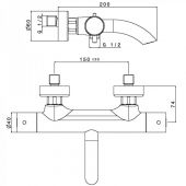 TEKA PACIFIC 77.101.02.00 | термостатический смеситель для ванны и душа 