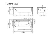 Vispool Libero 180 | мармориловая ванна 1795х795