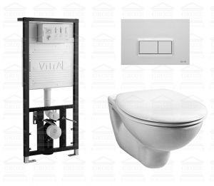 VITRA 9005B003-7210 ARKITEKT | комплект SET 5 in 1 (инсталляция+унитаз) ― поставщик сантехники и отопительного оборудования SAN-GROZE