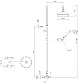 DO760405065 WEBERT DORIAN | душевая система (бронза)